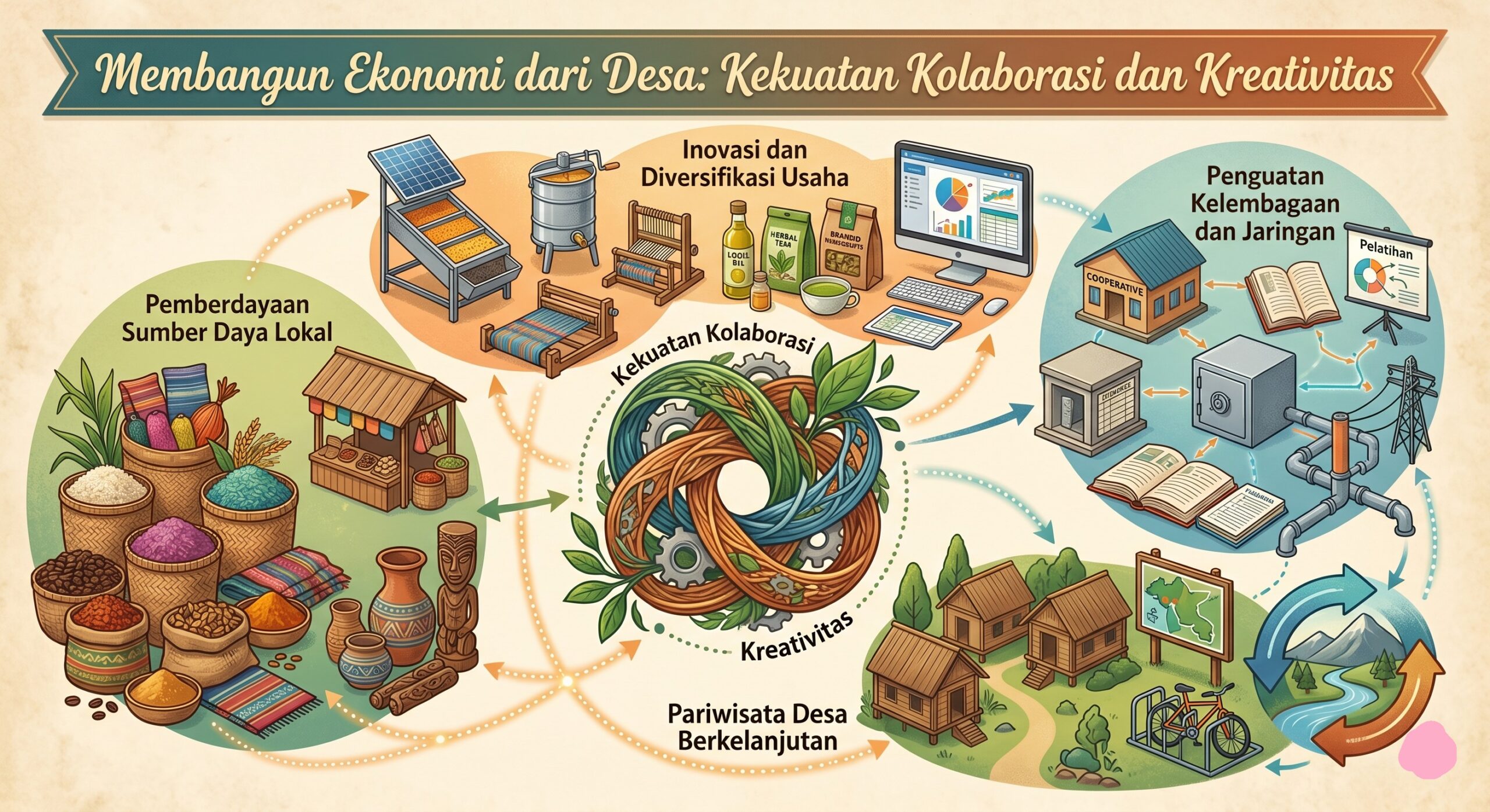 Membangun Ekonomi dari Desa: Kekuatan Kolaborasi dan Kreativitas